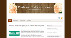 Desktop Screenshot of cardsandcraftswithkaren.com